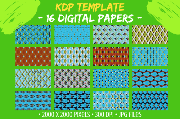 16 Geometric Digital Paper Book Patterns