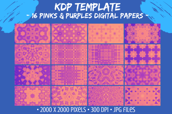 16 Magenta Pink Digital Paper Patterns: Creative, High-Resolution Resources for Designers and DIY Makers