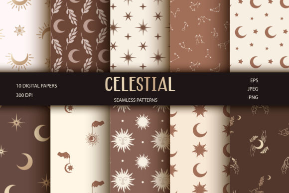 Celestial Seamless Patterns, Scrapbook P