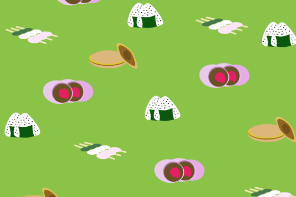 Japanese Food Illustration and Patterns