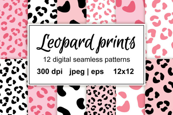 Leopard Pink Patterns: Seamless Wild Cat Backgrounds for Creative Professionals and DIY Enthusiasts