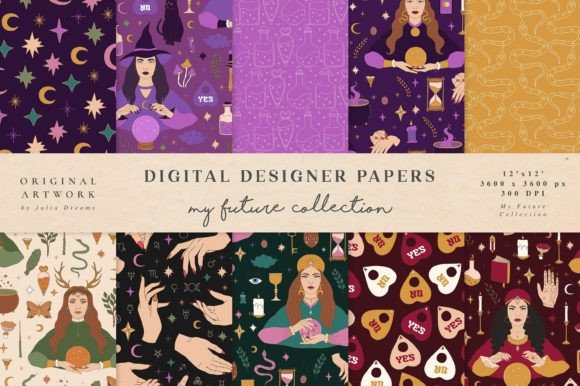 My Future Seamless Patterns Witch