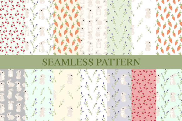Seamless Bunny Patterns