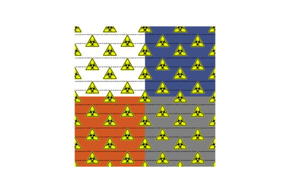 Set of Seamless Patterns with Yellow Bio