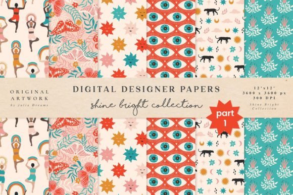 Shine Bright Seamless Patterns Part 1